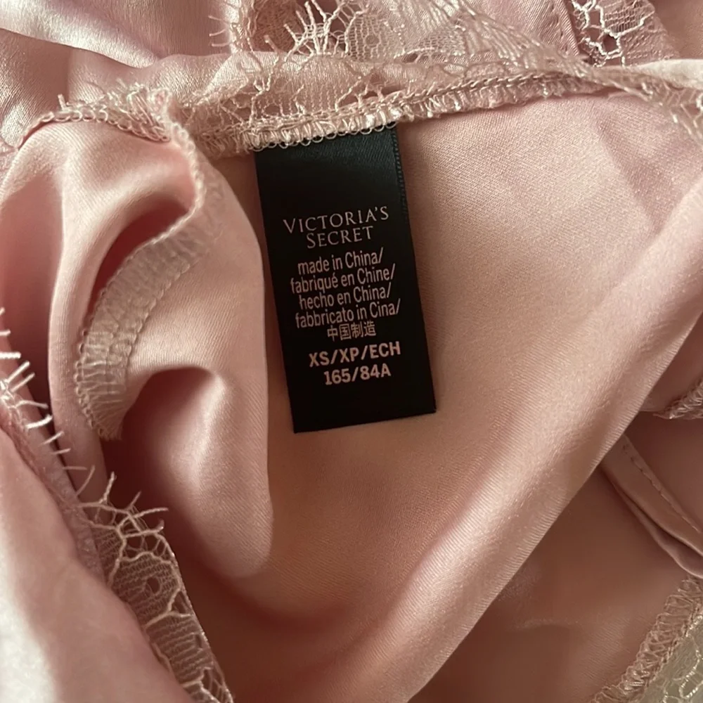 Victoria’s Secret satin light pink lingerie lace cut out slip camisole dress! - Picture 7 of 7